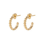 10k Gold Super Micro Heart Earrings