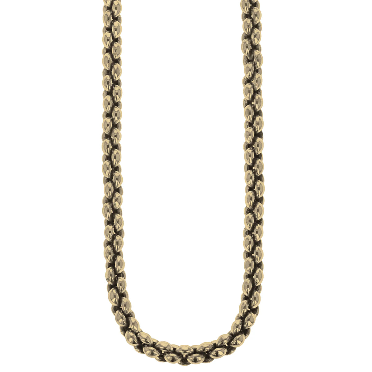 10k Gold Small Infinity Link Necklace (24 Inches)