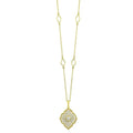 14K Yellow Gold Diamond 1/2Ctw Necklace