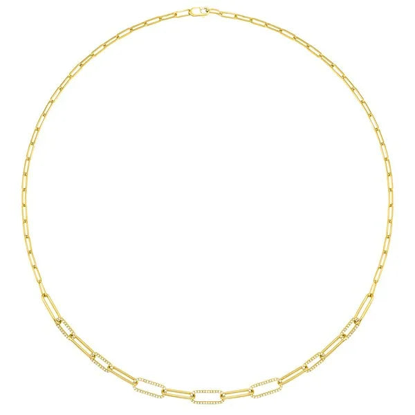 14Kt Yellow Gold Diamond 1/2Ctw Necklace