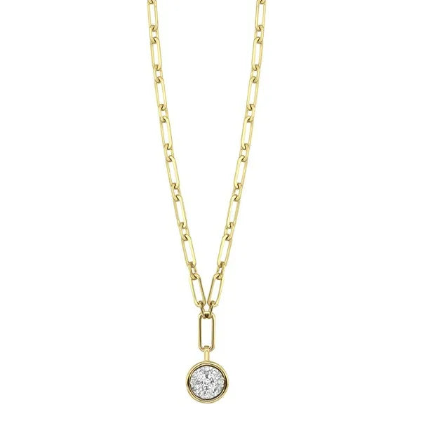 14Kt Yellow Gold Diamond 1/3Ctw Necklace