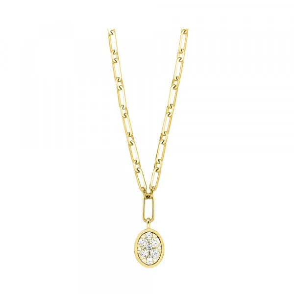 14Kt Yellow Gold Diamond 1/2Ctw Necklace