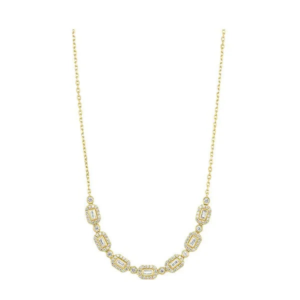 14Kt Yellow Gold Diamond 1/2Ctw Necklace
