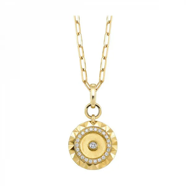 14Kt Yellow Gold Diamond 1/3Ctw Necklace