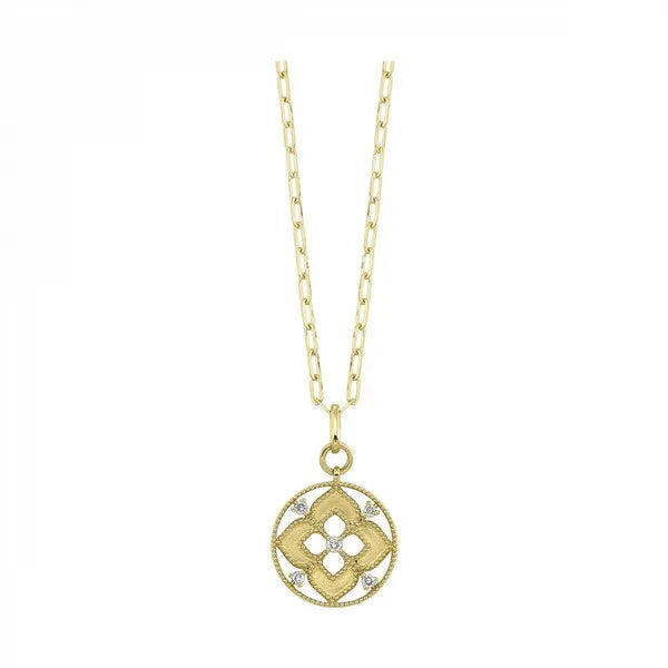 14Kt Yellow Gold Diamond 1/4Ctw Necklace