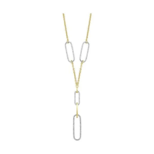 14Kt Yellow Gold Diamond 1 1/10Ctw Necklace