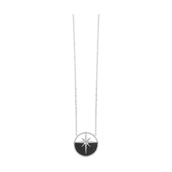Silver Diamond 1/20Ctw Necklace