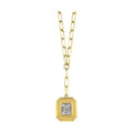 14K Yellow Gold Diamond 1/7Ctw Necklace
