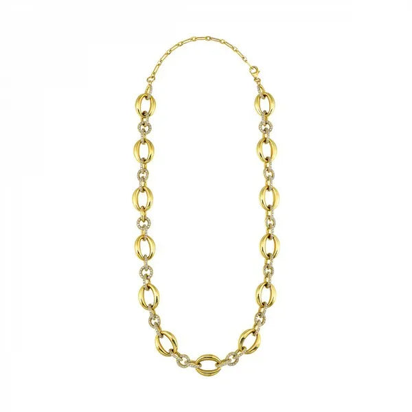 14K Yellow Gold Diamond 2 1/2Ctw Necklace