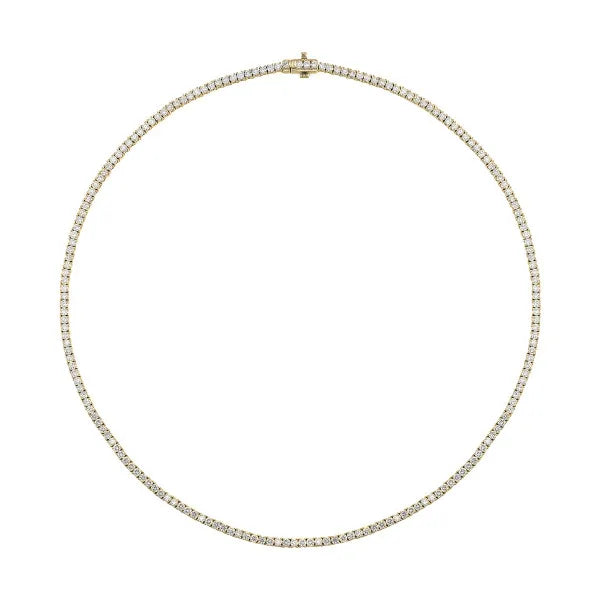 14Kt Yellow Gold Diamond 7Ctw Necklace