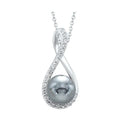 Silver Pearl 1 1/2Ctw Pendant