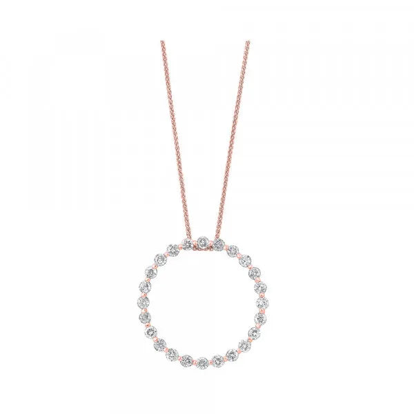 14Kt Yellow Gold Diamond 1Ctw Pendant