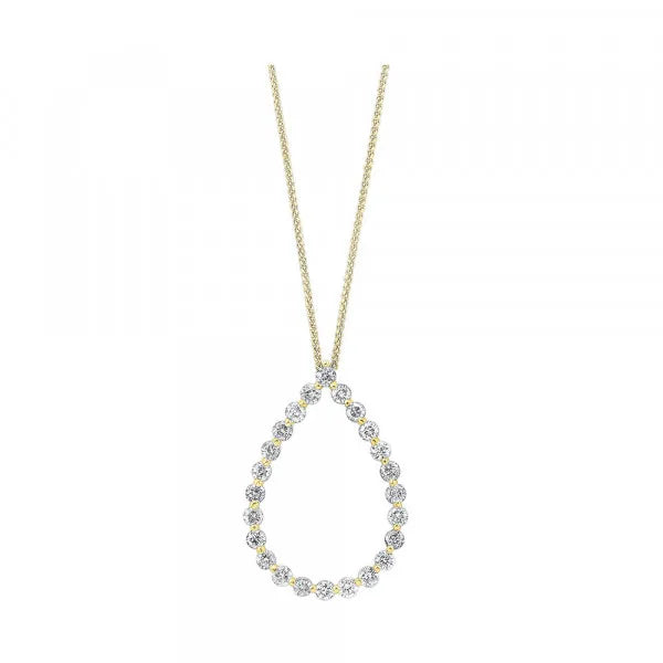14Kt Yellow Gold Diamond 1Ctw Pendant
