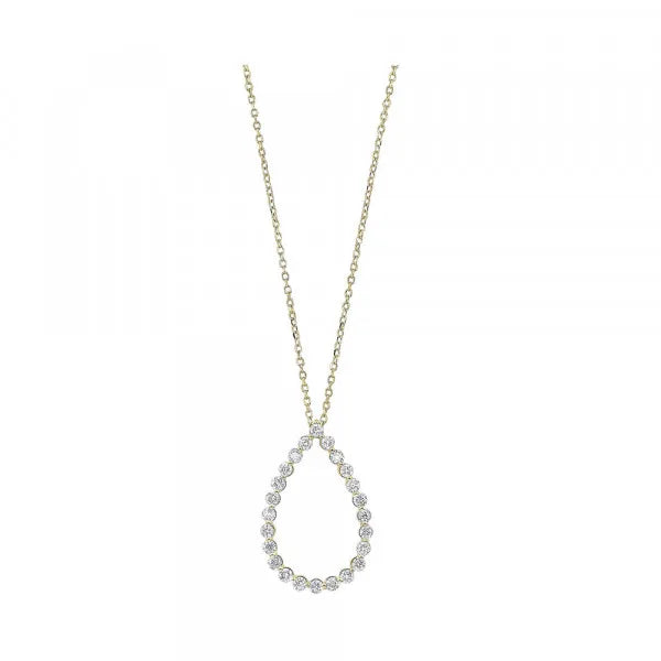 14Kt Yellow Gold Diamond 1/2Ctw Pendant
