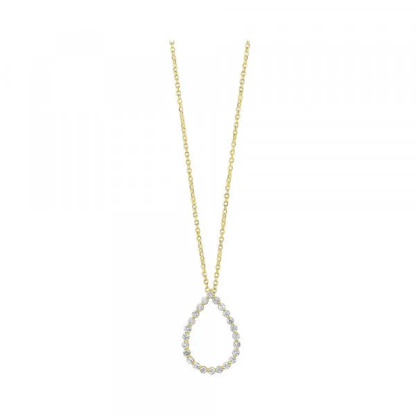 14Kt Yellow Gold Diamond 1/4Ctw Pendant