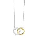 10Kt White Rose Gold Diamond 1/5Ctw Pendant