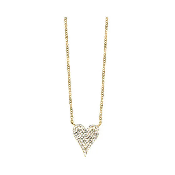 10Kt Yellow Gold Diamond 1/5Ctw Pendant