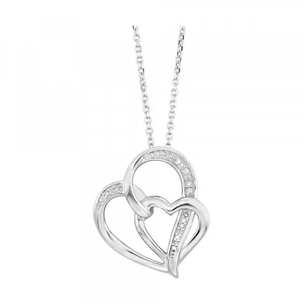 Silver Diamond 1/20Ctw Pendant