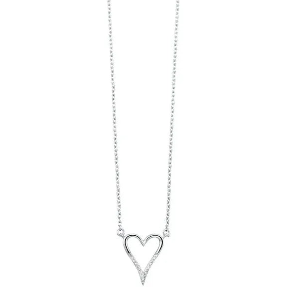 Silver Diamond 1/20Ctw Pendant