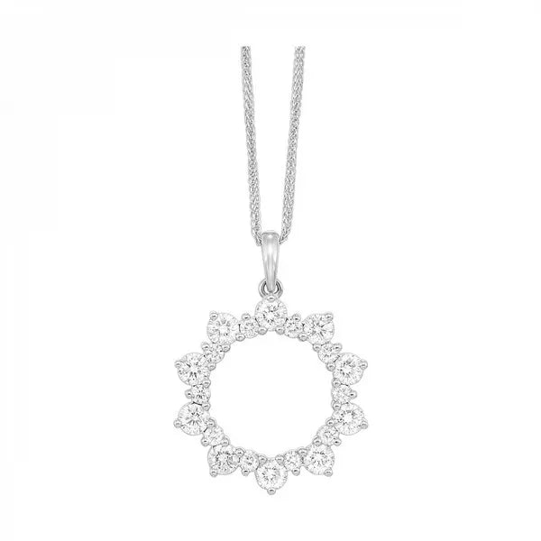 14Kt Yellow Gold Diamond 1Ctw Pendant