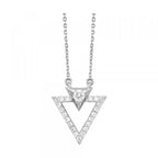 14Kt White Gold Diamond 1/4Ctw Pendant