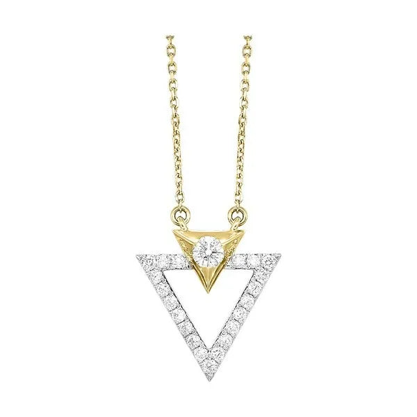 14Kt White Gold Diamond 1/4Ctw Pendant