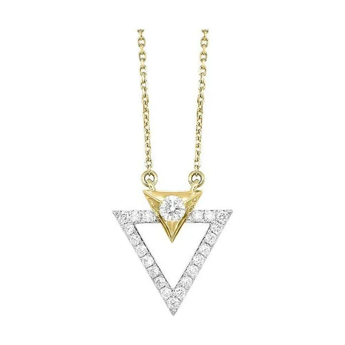 14Kt White Gold Diamond 1/4Ctw Pendant