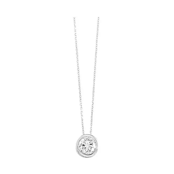 14Kt White Gold Diamond 1/4Ctw Pendant