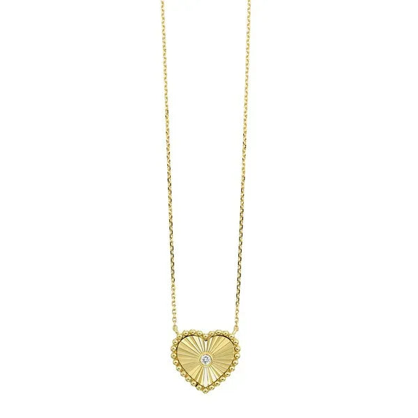 10Kt Yellow Gold Diamond 1/50Ctw Pendant