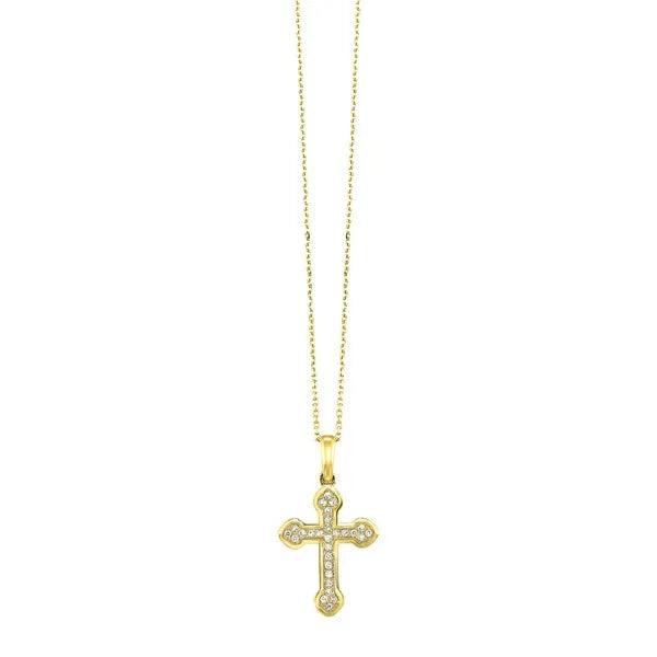 14Kt Yellow Gold Diamond 1/10Ctw Pendant