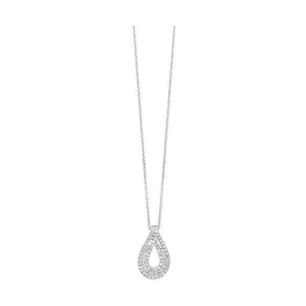 14Kt White Gold Diamond 1/3Ctw Pendant