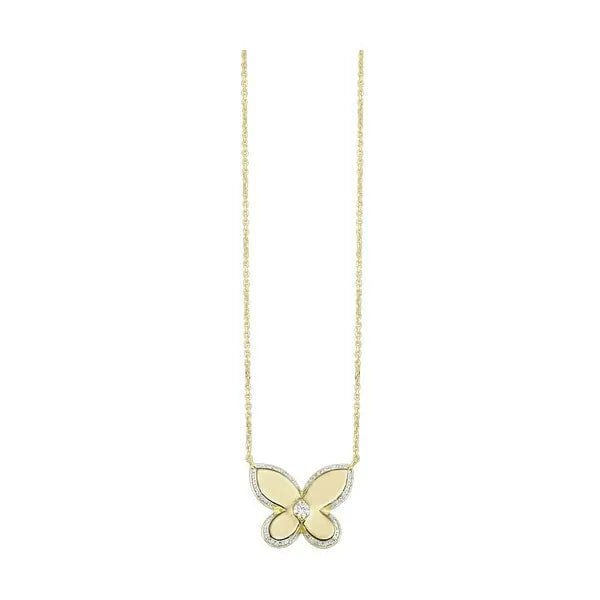 10Kt Yellow Gold Diamond 1/5Ctw Pendant