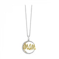 Gold Silver Yellow Diamond 1/20Ctw Pendant