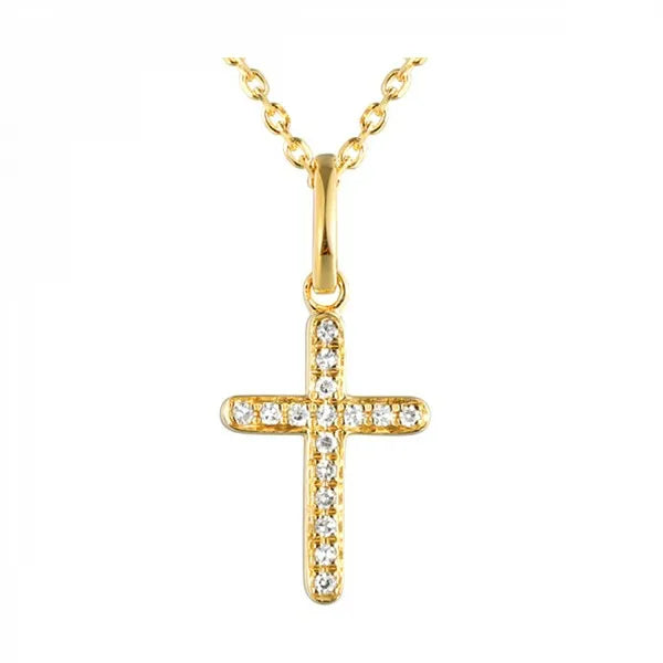 14Kt Yellow Gold Diamond 1/20Ctw Pendant