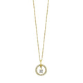 10K Yellow Gold Diamond 1/5Ctw Pendant