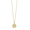 10K Yellow Gold Diamond 1/20Ctw Pendant