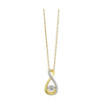 10K Yellow Gold Diamond 1/10Ctw Pendant