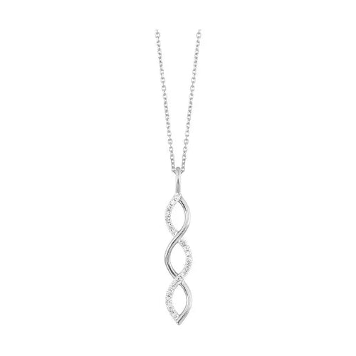 10K Yellow Gold Diamond 1/12Ctw Pendant