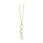 10K Yellow Gold Diamond 1/12Ctw Pendant
