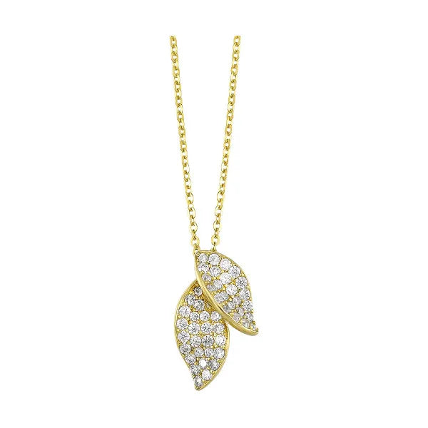 10K Yellow Gold Diamond 1/4Ctw Pendant