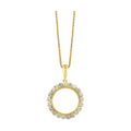14K Yellow Gold Diamond 1/4Ctw Pendant