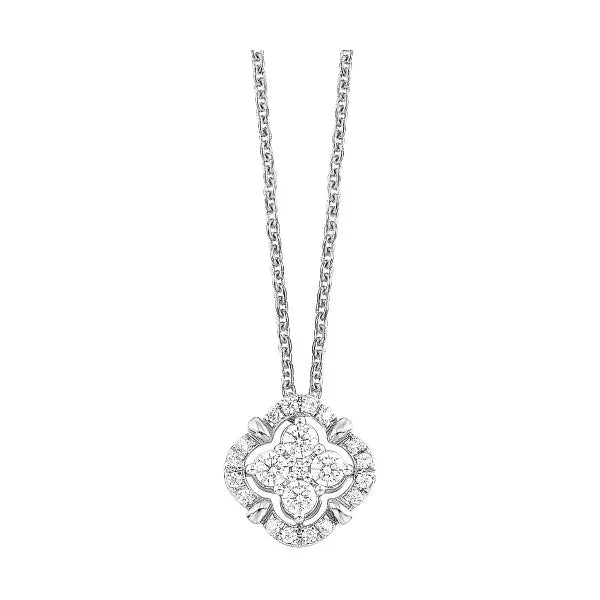 14K Yellow Gold Diamond 1/3Ctw Pendant