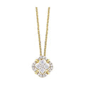 14K Yellow Gold Diamond 1/3Ctw Pendant