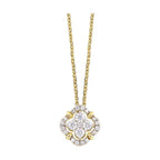14K Yellow Gold Diamond 1/3Ctw Pendant