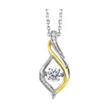 Silver White & Yellow Pendant