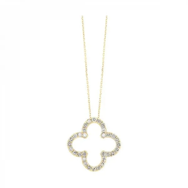 14K Yellow Gold Diamond 1/4Ctw Pendant