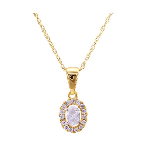 14Kt Yellow Gold Diamond 1/4Ctw Pendant