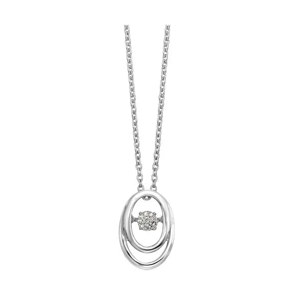 Silver Diamond 1/20Ctw Pendant