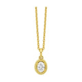 14K Yellow Gold Diamond 1/3Ctw Pendant