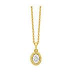 14K Yellow Gold Diamond 1/3Ctw Pendant